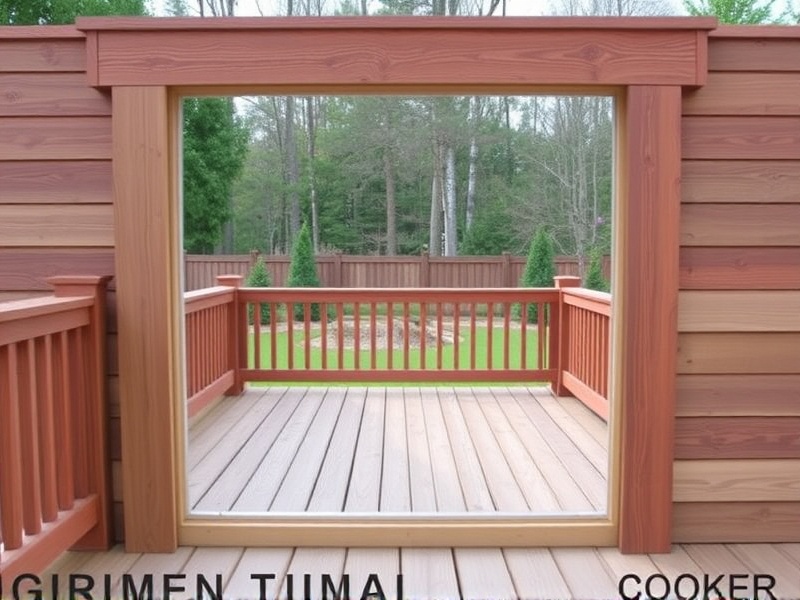 composite decking double picture frame