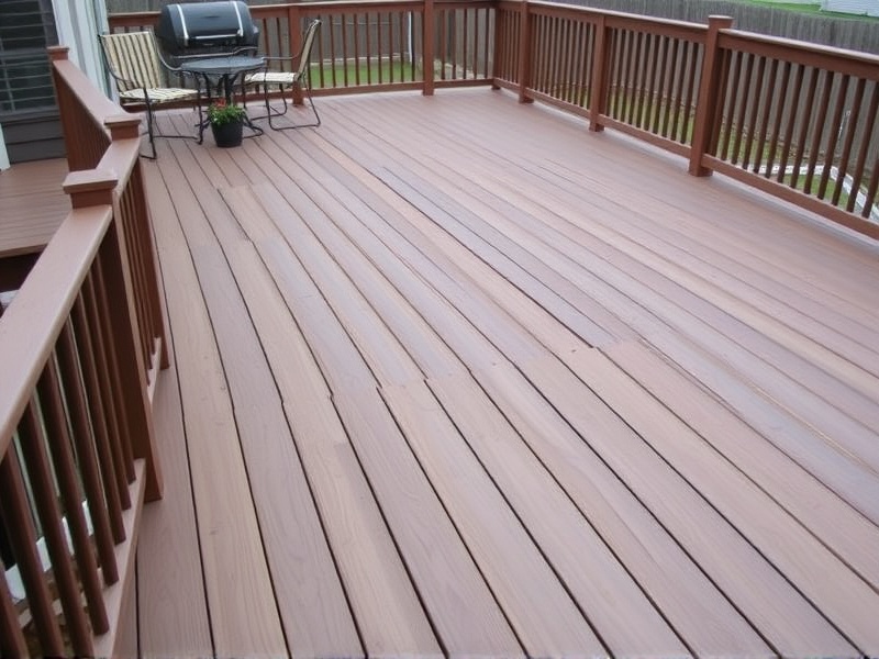 composite decking on a slope