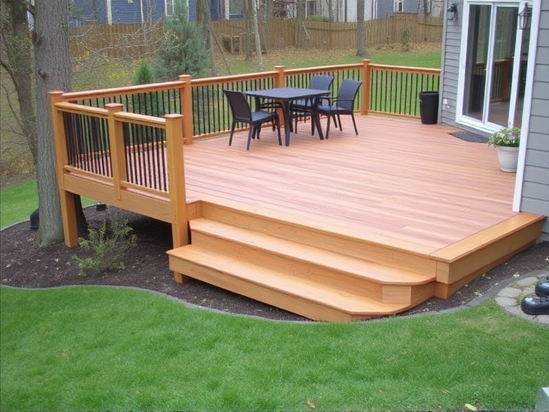 decking on sloped ground