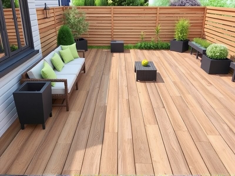 Eco-Friendly Outdoor Living with WPC Terrace Planks Set