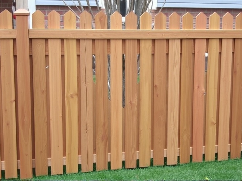 faux wood fence