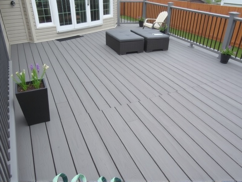 grey composite deck