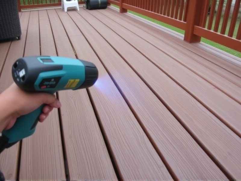 heat gun on composite decking