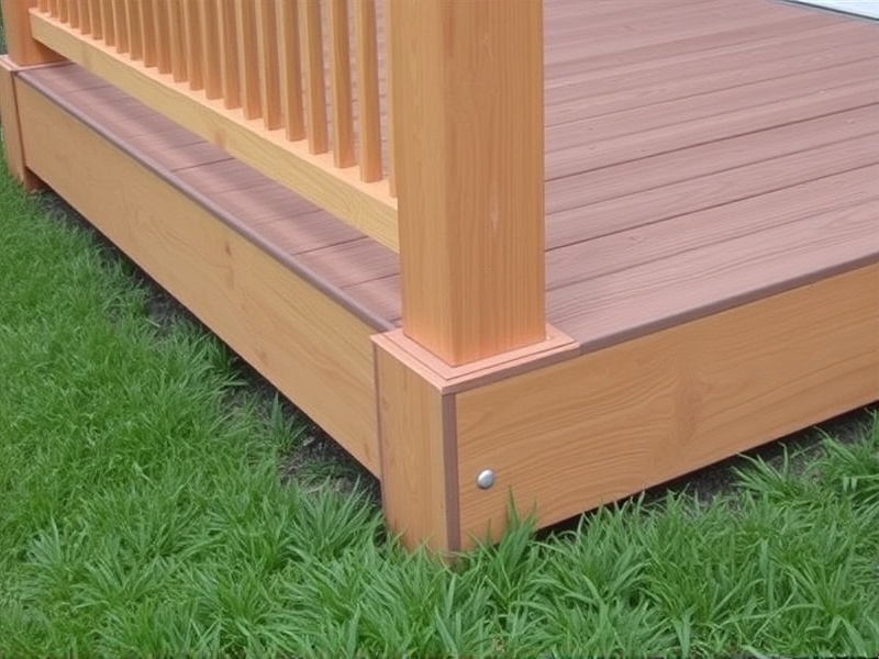 how to cut composite decking around posts