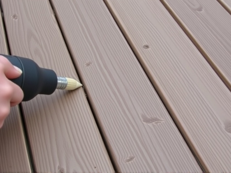 how to fill screw holes in composite decking