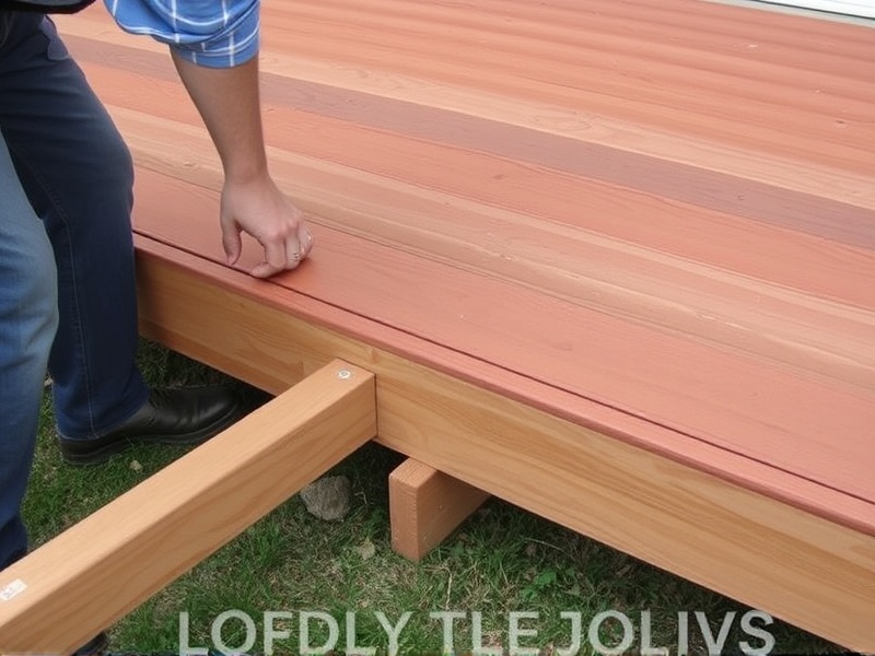 how to level joists for composite decking