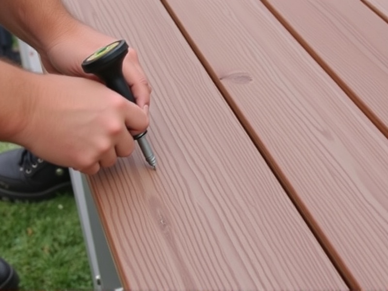 how to screw into composite decking
