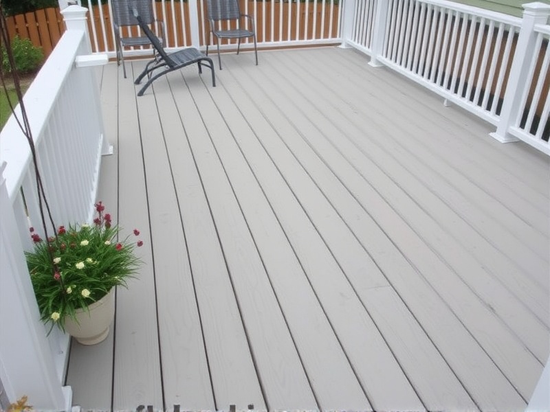 light colored composite decking