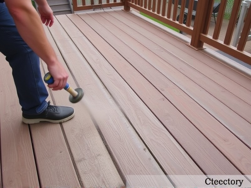 mortar dust removal from composite decking