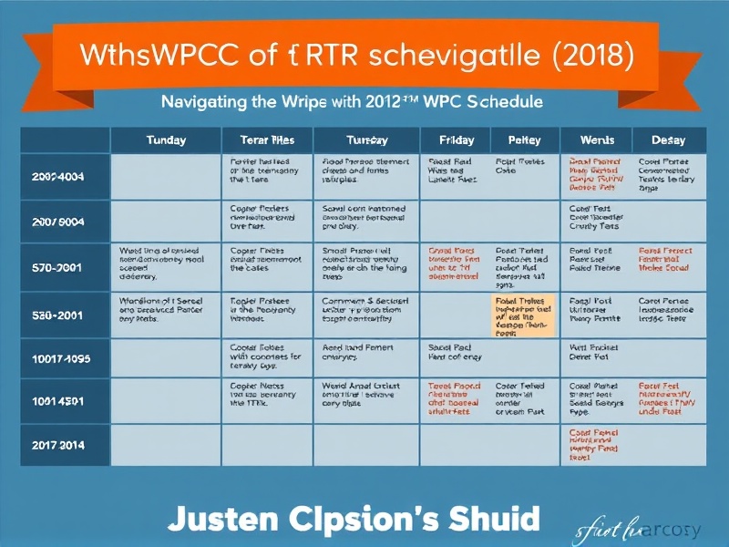 Navigating the 2018 WPC RTR Schedule: A Participant's Guide