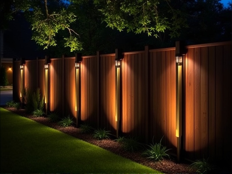 privacy fence lights