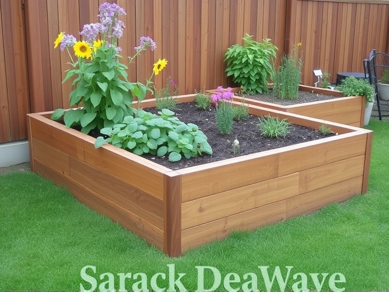 using composite decking for raised beds