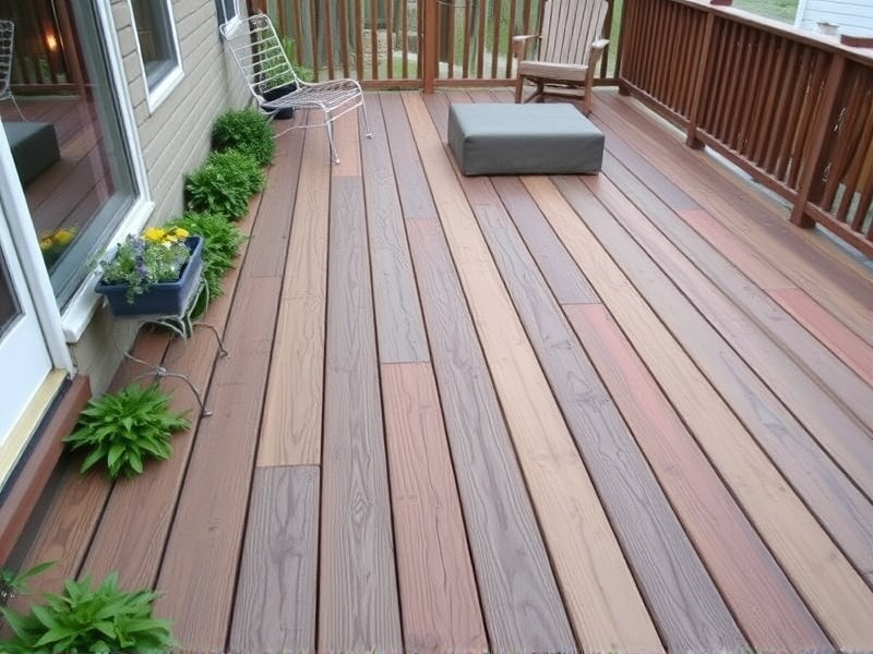 will it look weird to mix wood and composite decking