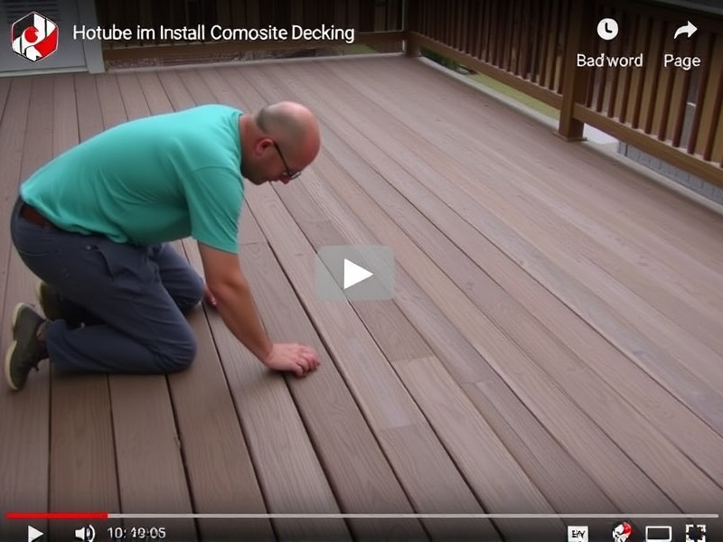 youtube video installing composite decking